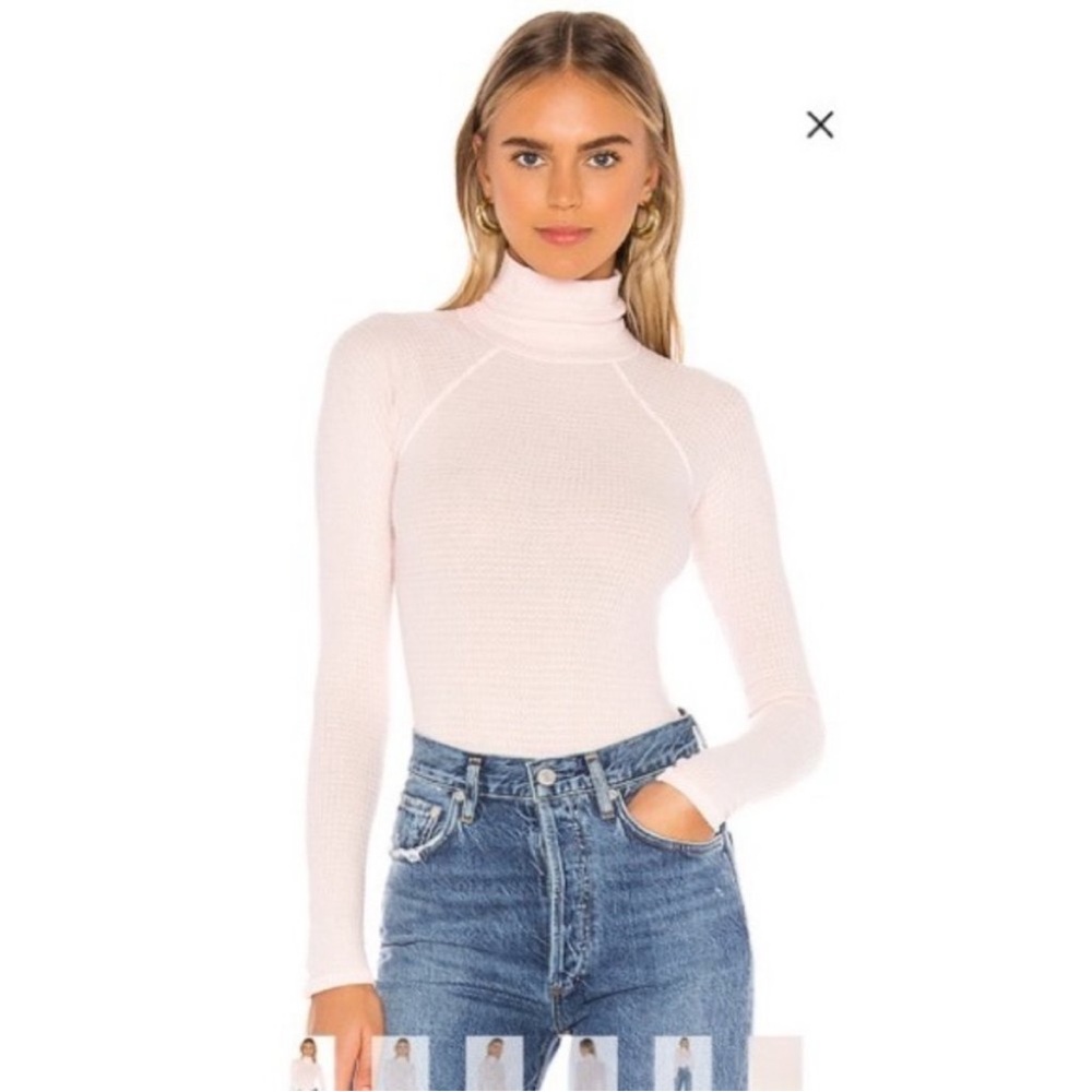 NWT- Free People All You Want Bodysuit in Ballet - Picture 3 of 5